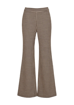 Cara Cara Christopher houndstooth flared trousers - Black