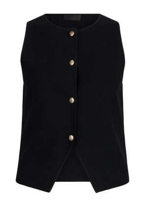 LIU JO round-neck waistcoat - Black