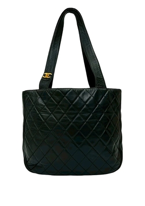 CHANEL Pre-Owned 1994-1996 CC Quilted Lambskin tote bag - Black