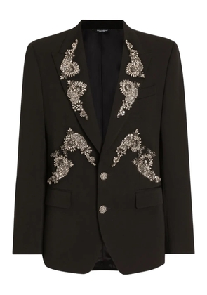 Dolce & Gabbana embellished single-breasted jacket - Black