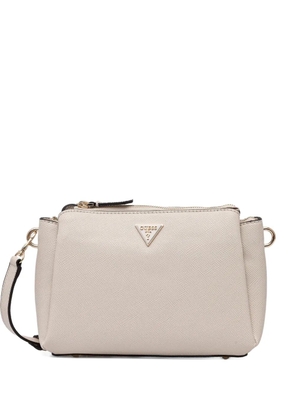 GUESS USA triangle logo cross body bag - Neutrals