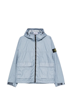 Stone Island hooded zipped jacket - Blue