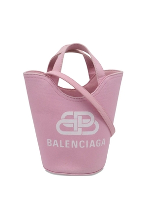 Balenciaga Pre-Owned small Wave canvas bucket bag - Pink