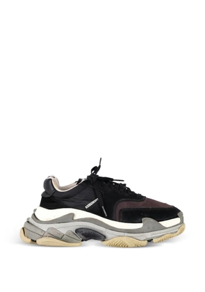 Balenciaga Pre-Owned Triple S suede sneakers - Black