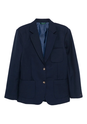 Lacoste logo-embroidered blazer - Blue