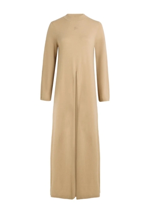 Karl Lagerfeld front-slit knitted top - Brown