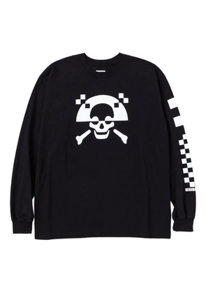 Neighborhood skull-print long-sleeve T-shirt - Black