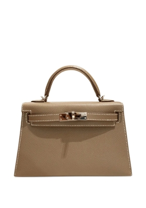 Hermès Pre-Owned 2024 mini 20 Kelly Sellier tote bag - Neutrals