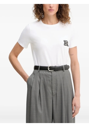 ERMANNO FIRENZE logo-appliqué short-sleeve T-shirt - White