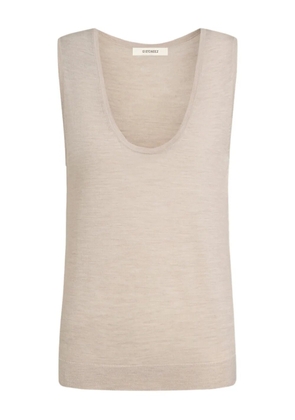 12 STOREEZ scoop-neck tank top - Neutrals