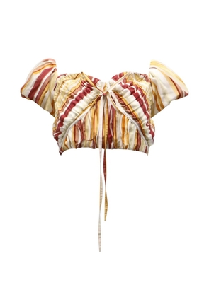 Cult Gaia Gail striped top - Neutrals