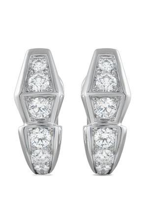 Bvlgari Pre-Owned Serpenti diamond earrings - Silver