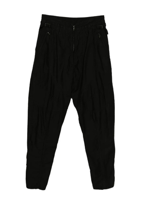 Julius cotton tapered trousers - Black