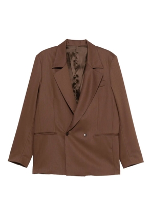 Costumein double-breasted blazer - Brown