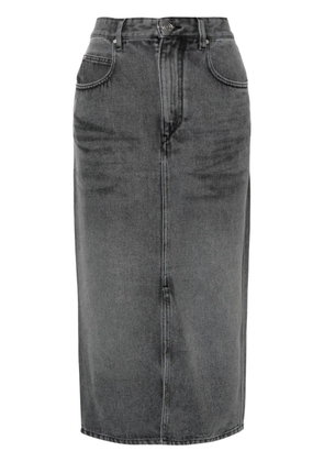 ISABEL MARANT Tilauria denin midi skirt - Grey