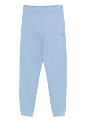 HUGO stacked-logo cotton track pants - Blue