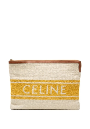 Celine Pre-Owned 2020 Large Plein Soleil clutch bag - Brown