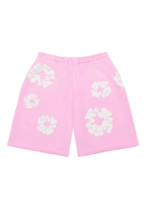 Denim Tears The Cotton Wreath track shorts - Pink