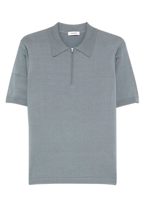 SANDRO zip-collar polo shirt - Grey