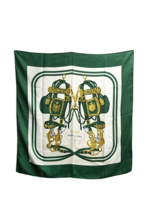 Hermès Pre-Owned 1967 Brides de Gala equestrian silk scarf - Green
