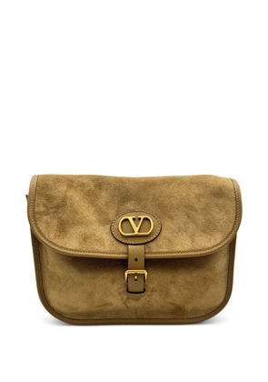Valentino Garavani Antibes suede shoulder bag - Neutrals