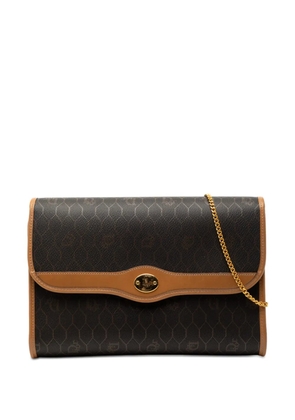 Christian Dior Pre-Owned 20th Century Honeycomb Coated Canvas Chain crossbody bag - Black