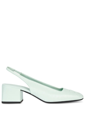 Courrèges 55mm AC slingback pumps - Green