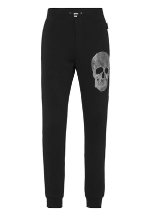 Philipp Plein rhinestone-embellished Skull joggers - Black