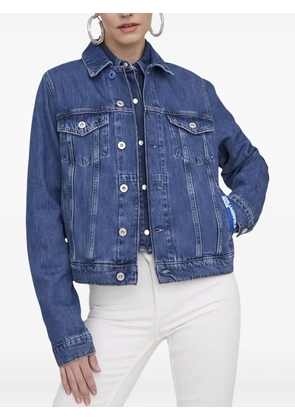 Karl Lagerfeld logo-patch denim jacket - Blue