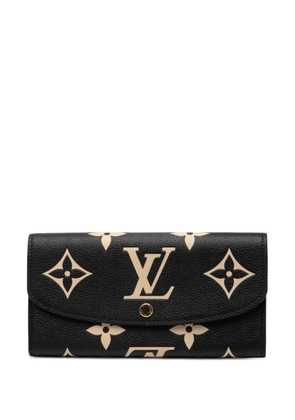 Louis Vuitton Pre-Owned 2021-2026 Bicolor Monogram Empreinte Giant Emilie Wallet long wallets - Brown