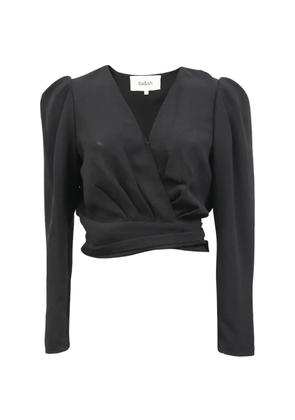 Ba&Sh Oxane pleated wrap blouse - Black