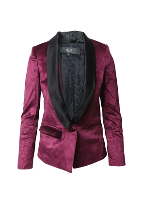 Tibi velvet contrasting lapel suit - Purple