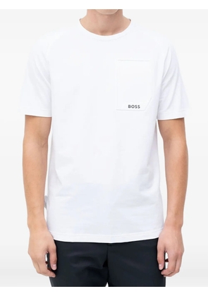 BOSS pocket-detail cotton T-shirt - White