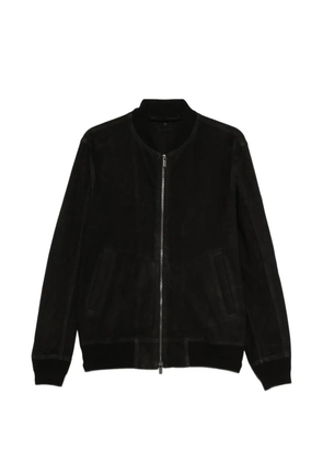 Salvatore Santoro suede bomber jacket - Black