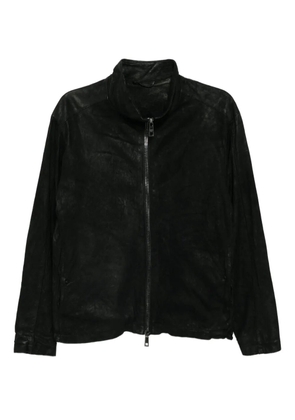 Giorgio Brato leather biker jacket - Black