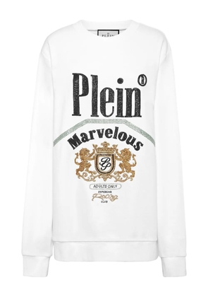 Philipp Plein logo-embellished sweatshirt - White