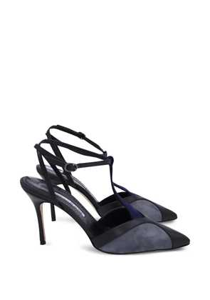 Manolo Blahnik Catillo buckled pumps - Grey