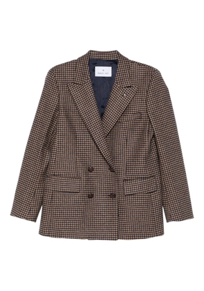 Manuel Ritz houndstooth blazer - Brown