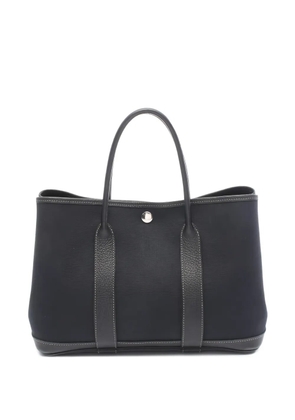 Hermès Pre-Owned 2011 leather cotton handbag - Black