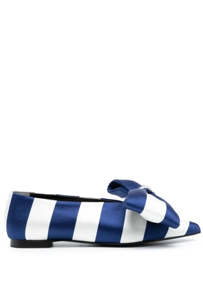 Kimhekim Monroe striped ballerina shoes - Blue