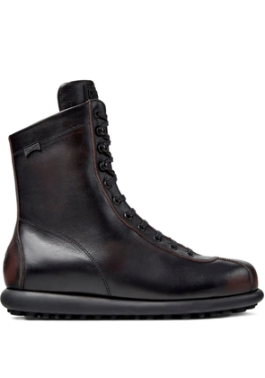 Camper Pelotas Ariel lace-up leather biker boots - Black