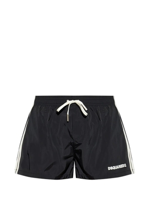 DSQUARED2 side stripe swim shorts - Black