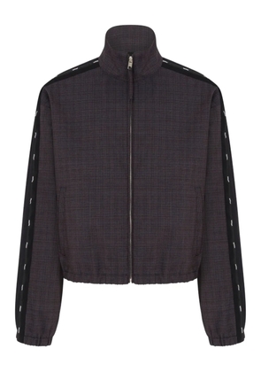 Moschino strip-detail bomber jacket - Grey