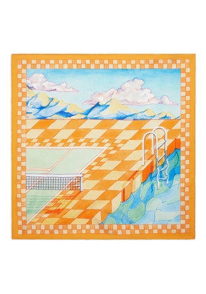 Casablanca Surreal Pool scarf - Multicolour