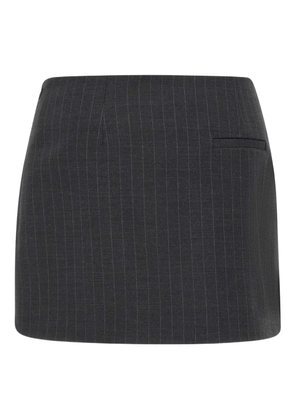 The Garment pinstripe slit mini skirt - Grey