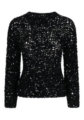 Jil Sander sequin-embellishment sweater - Black