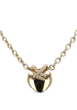 Chaumet 1990s Lien diamond heart necklace - Gold