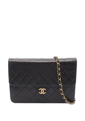 CHANEL Pre-Owned 1997-1999 Medium CC Quilted Lambskin Single Flap shoulder bag - Black