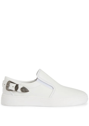 Giuseppe Zanotti GZ94 Deluxe leather slip-on sneakers - White