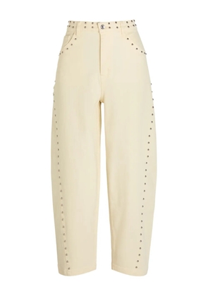 NEVER FULLY DRESSED studded jeans - Neutrals